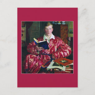 Porträtt av K. B. Kustodiev av Boris Kustodiev Vykort