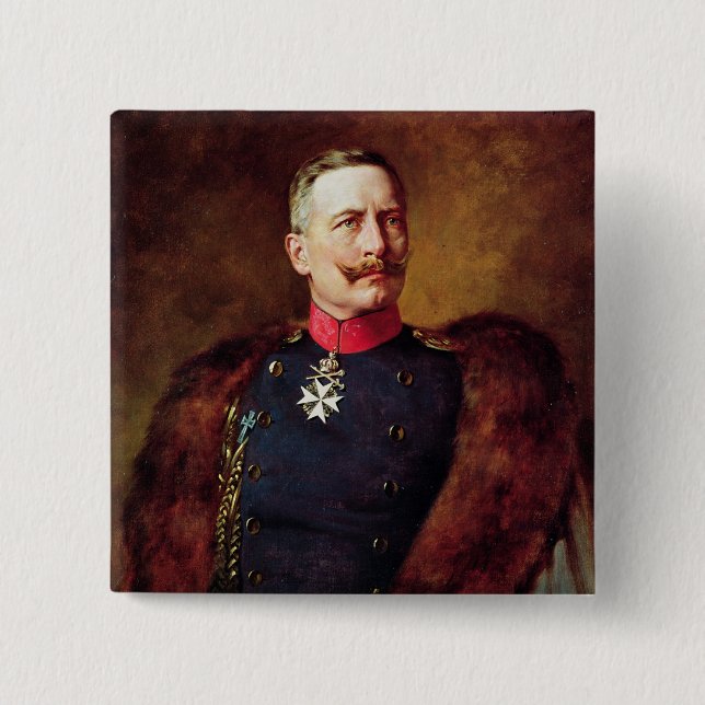 Porträtt av Kaiser Wilhelm Ii Knapp (Framsida)