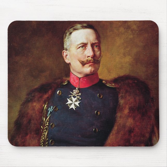 Porträtt av Kaiser Wilhelm Ii Musmatta (Framsidan)