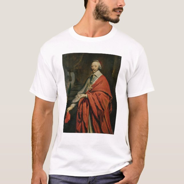 Porträtt av Kardinal de Richelieu T Shirt (Framsida)