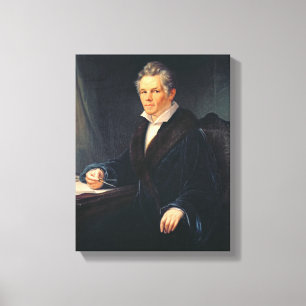 Porträtt av Karl Friedrich Schinkel, c.1880 Canvastryck