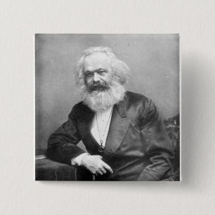 Porträtt av Karl Marx Knapp