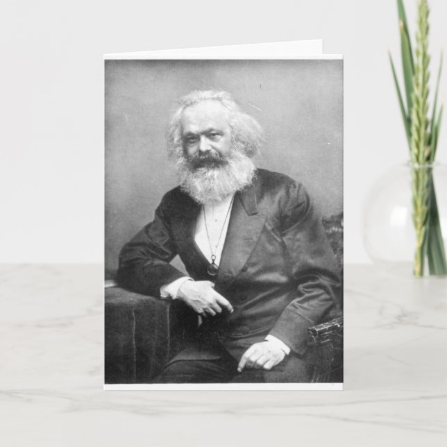 Porträtt av Karl Marx Kort (Framsida)