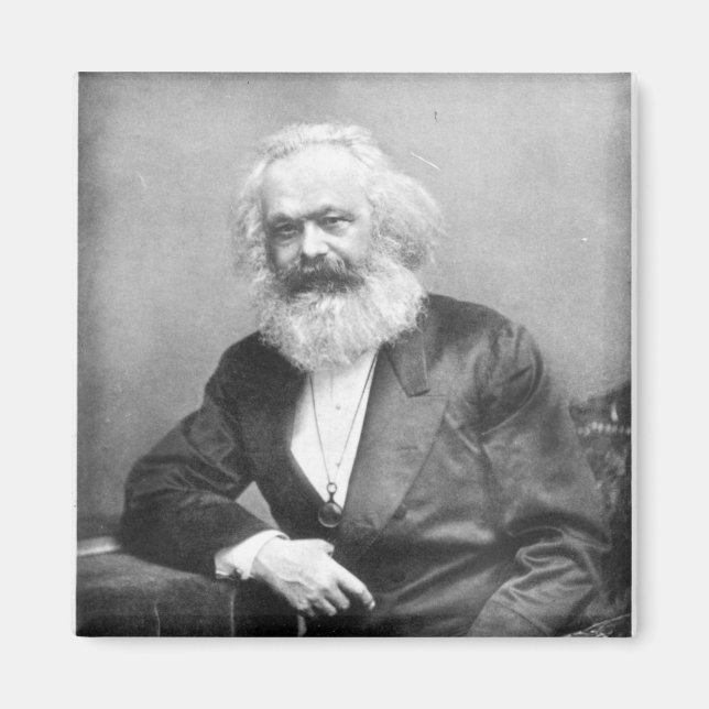 Porträtt av Karl Marx Magnet (Framsidan)