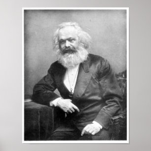 Porträtt av Karl Marx Poster
