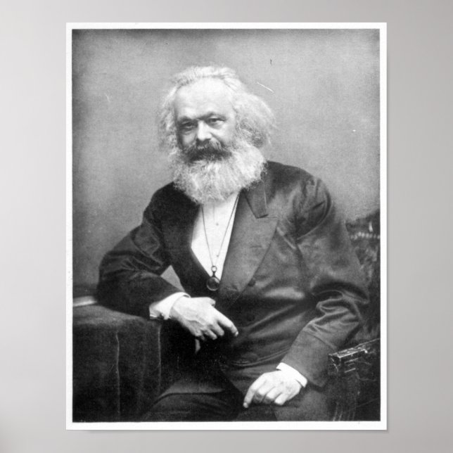 Porträtt av Karl Marx Poster (Framsidan)