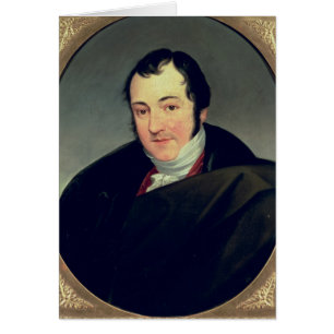 Porträtt av Karl Thomas Mozart Hälsningskort