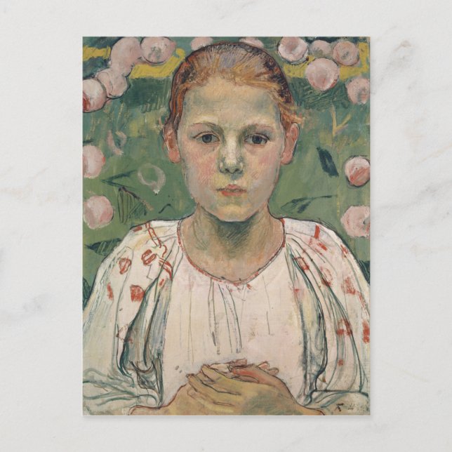 Porträtt av Kathe von Bach | i trädgården Vykort (Framsida)