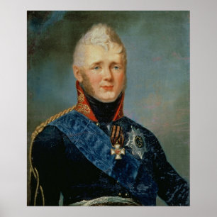 Porträtt av kejsaren Alexander mig Poster