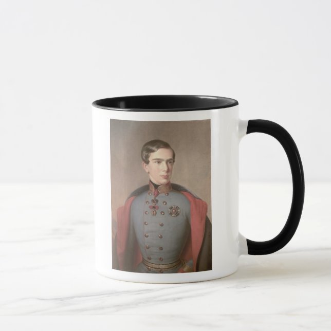 Porträtt av kejsaren Franz Joseph av Österrike Mugg (Höger)