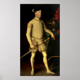 Porträtt av kejsaren Maximilian II 1557 Poster