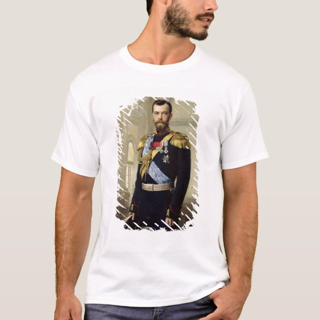 Porträtt av kejsaren Nicholas II, 1900 T-shirt (Framsida)