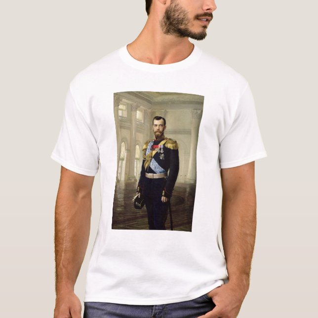 Porträtt av kejsaren Nicholas II, 1900 Tee (Framsida)