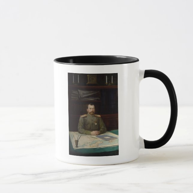 Porträtt av kejsaren Nicholas II, 1914 Mugg (Höger)