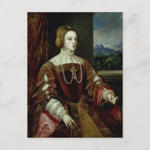Porträtt av kejsarinnan Isabella av Portugal Vykort