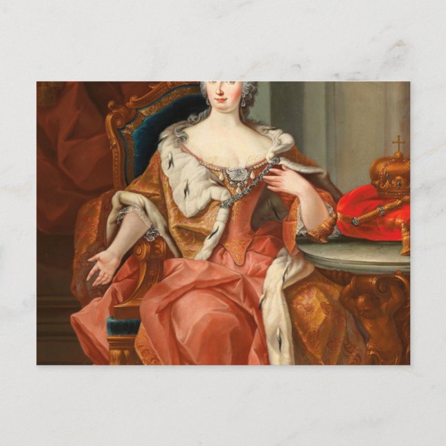 Porträtt av kejsarinnan Maria Theresa Vykort (Framsida)