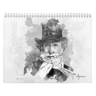 Porträtt av klassiska kompositörer, 2026 kalender