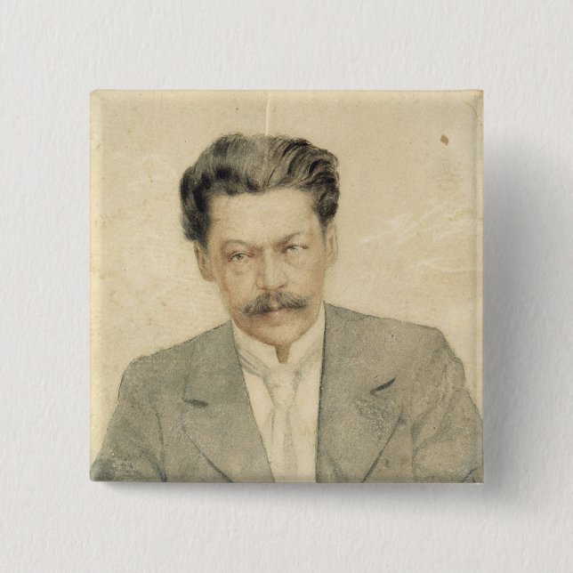 Porträtt av kompositören Anton Arensky Knapp (Framsida)