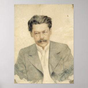 Porträtt av kompositören Anton Arensky Poster
