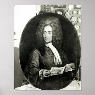 Porträtt av kompositören Tomaso Giovanni Poster