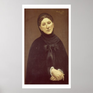 Porträtt av konstnärens fru, Madam de Chavannes Poster