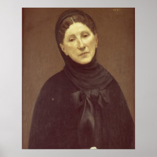 Porträtt av konstnärens fru, Madam de Chavannes Poster