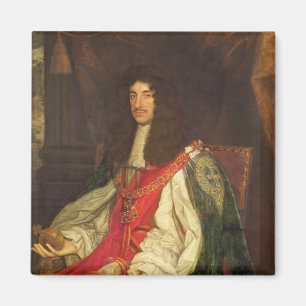 Porträtt av kungen Charles II, c.1660-65 Magnet
