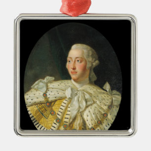 Porträtt av kungen George III efter 1760 Julgransprydnad Metall