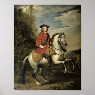 Porträtt av kungen George mig, 1717 Poster
