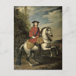 Porträtt av kungen George mig, 1717 Vykort