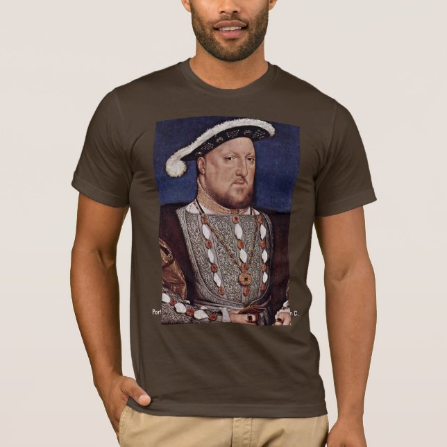 Porträtt av kungen Henry Viii av England T-shirt (Framsida)