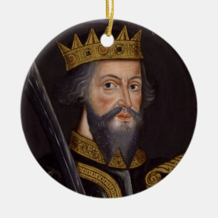 Porträtt av kungen William mig besegraren Julgransprydnad Keramik