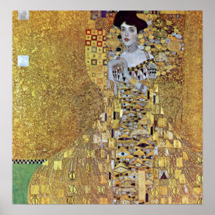 Porträtt av Kvarter-Bauer 2 av Gustav Klimt Poster