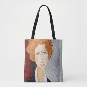 Porträtt av kvinna, Modigliani Tygkasse