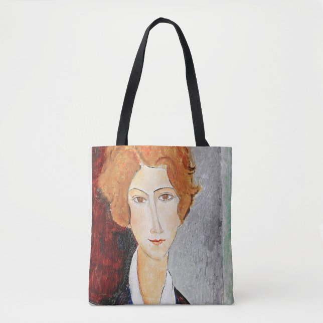 Porträtt av kvinna, Modigliani Tygkasse (Framsida)
