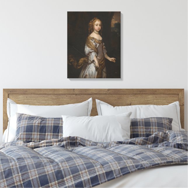 Porträtt av Lady Elizabeth Seymour Canvastryck (Insitu (sovrum))