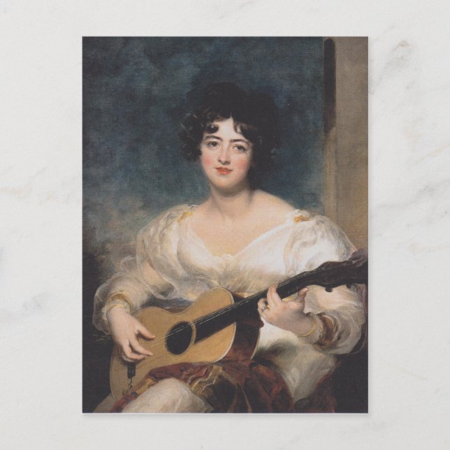 Porträtt av Lady Walls Vykort (Framsida)