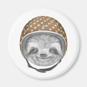 Porträtt av långsam Hjälpmedel för motorcykel Magnet