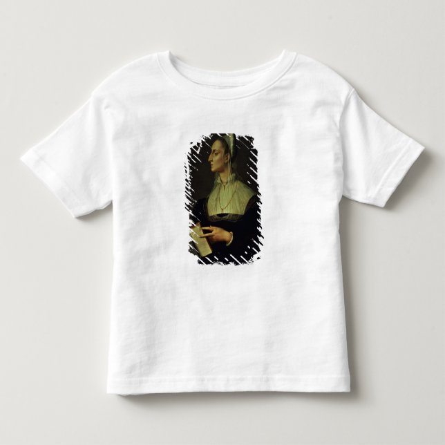 Porträtt av Laura Battiferri, c.1555-60 (panelen) T-shirt (Framsida)