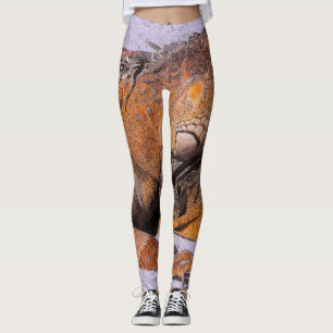 Porträtt av leguanen leggings