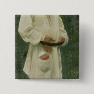 Porträtt av leven Tolstoy 1901 Knapp