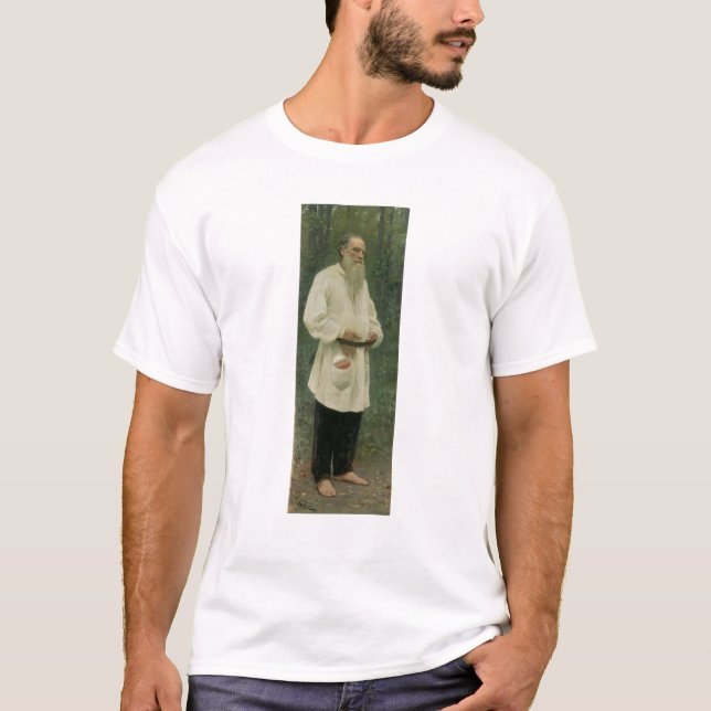 Porträtt av leven Tolstoy 1901 Tee (Framsida)