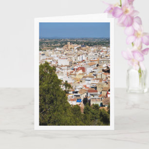 Porträtt av Lliria stad i Valencia, Spanien Kort