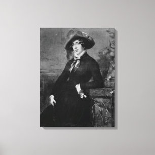 Porträtt av Lola Montez, 1844 Canvastryck