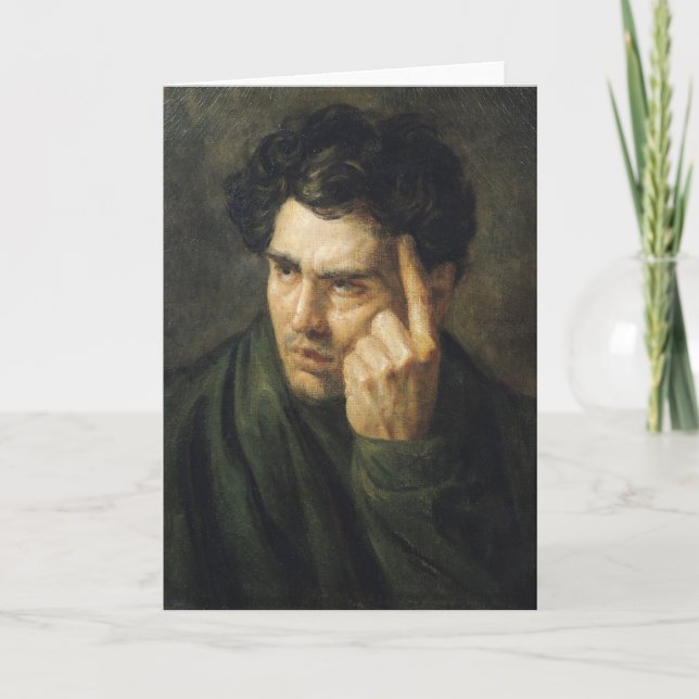 Porträtt av Lord Byron Kort (Framsida)