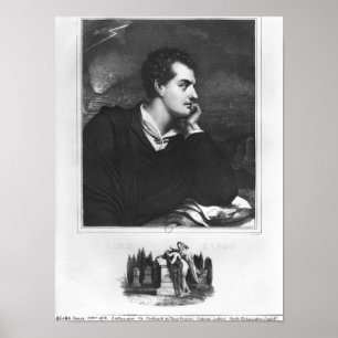 Porträtt av Lord Byron Poster