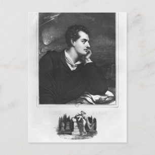 Porträtt av Lord Byron Vykort