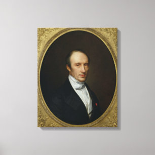 Porträtt av Louis Cauchy Canvastryck