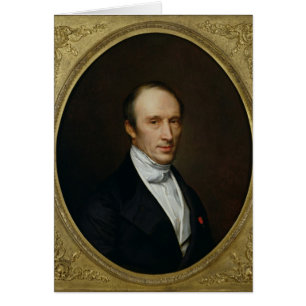 Porträtt av Louis Cauchy Hälsningskort