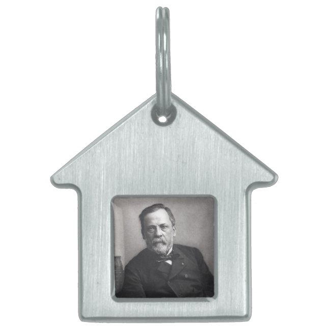 Porträtt av Louis Pasteur vid Nadar (datera Namnbricka Husdjur (Framsidan)